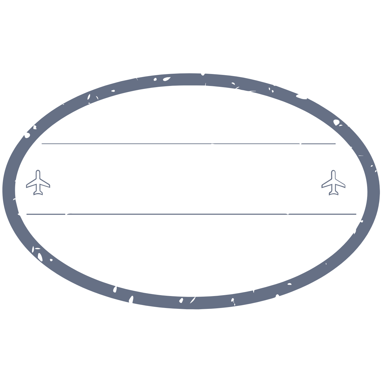 Standard stamp — oval outline
